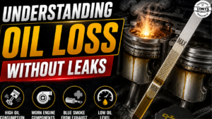 Car having oil loss without any leaks